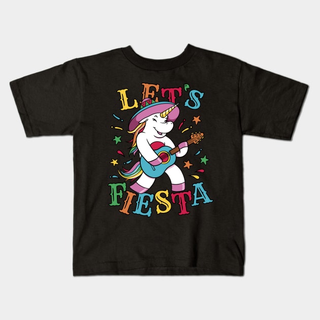 Fiesta Fantasy Strum Kids T-Shirt by Life2LiveDesign